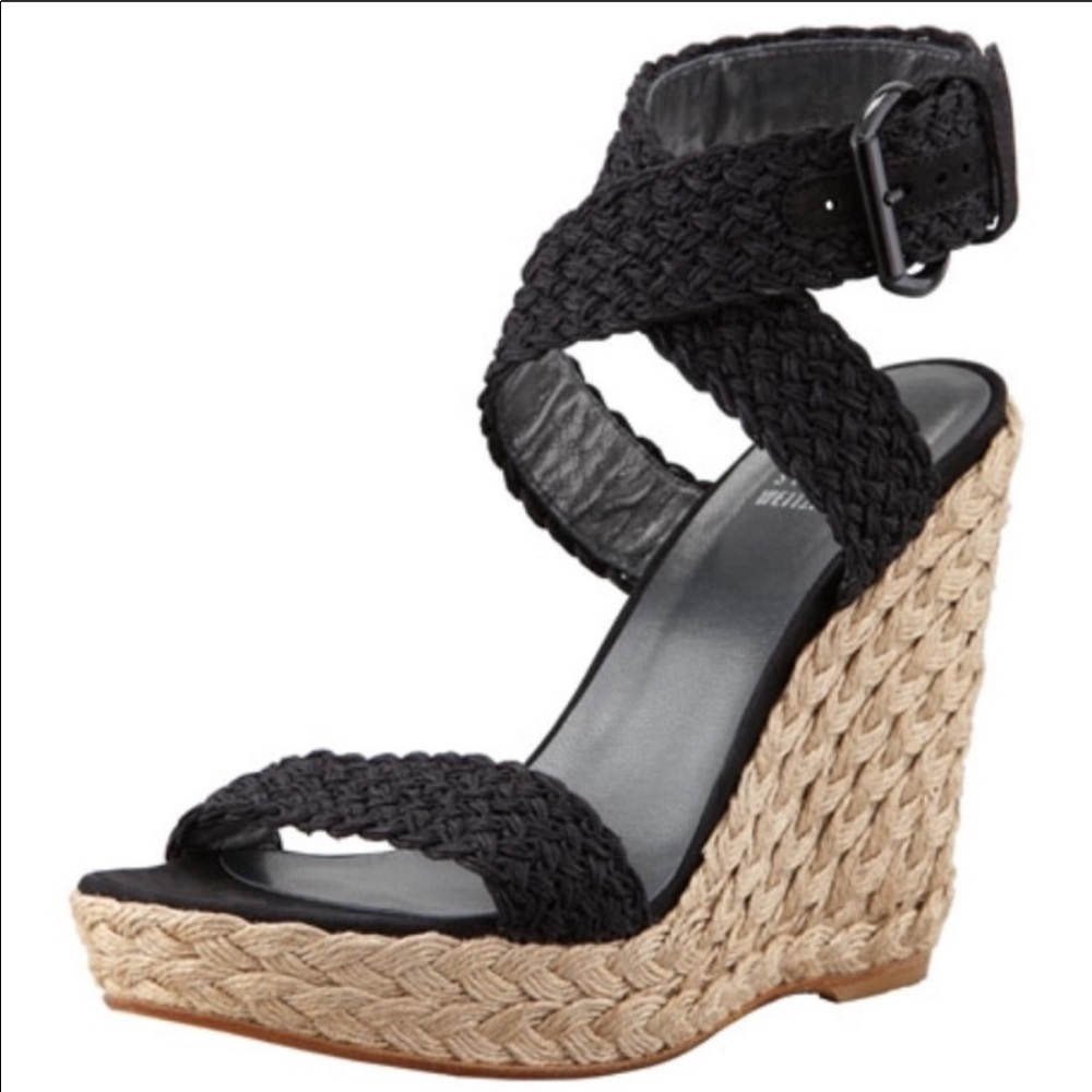 Stuart weitzman wedge black 7.5